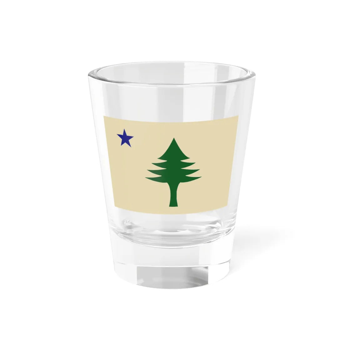 Unofficial flag of Maine (United States) Shot Glass 1.5oz - Go Mug Yourself