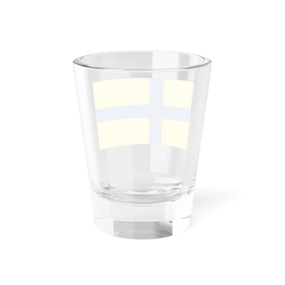 Unofficial flag of Ostergotland (Sweden) Shot Glass 1.5oz - Go Mug Yourself