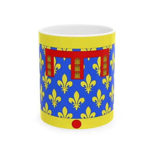 Unofficial Flag of Pas-De-Calais (France) White Coffee Mug 11oz - Go Mug Yourself