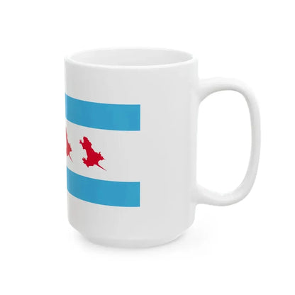 Unofficial Flag of the Chicago Rat Hole (United States) White Coffee Mug - Go Mug Yourself