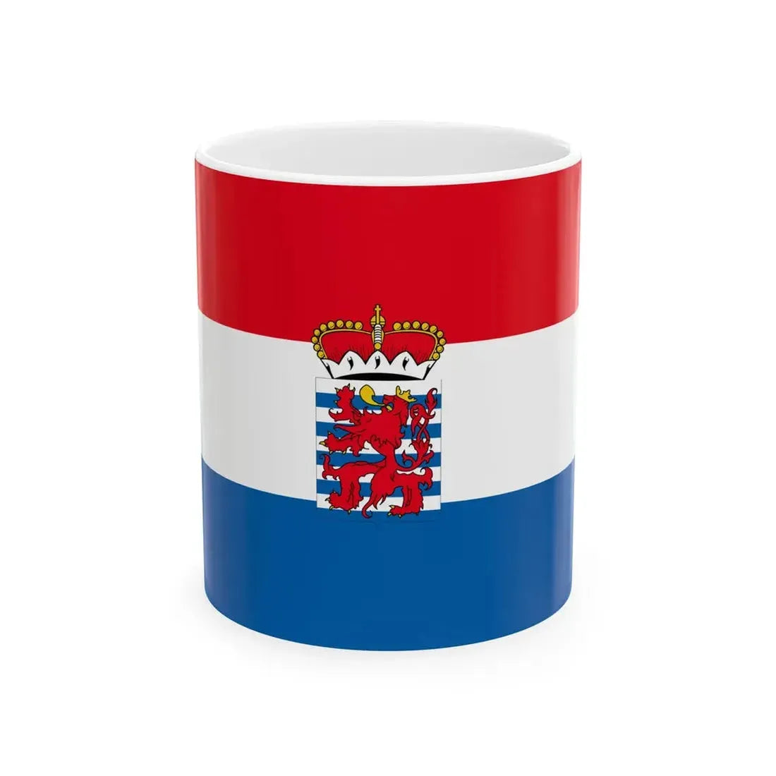 Unofficial flag of the province of Luxembourg (Belgium) White Coffee Mug 11oz - Go Mug Yourself