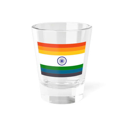 Unofficial Pride flag India (India) Shot Glass 1.5oz - Go Mug Yourself