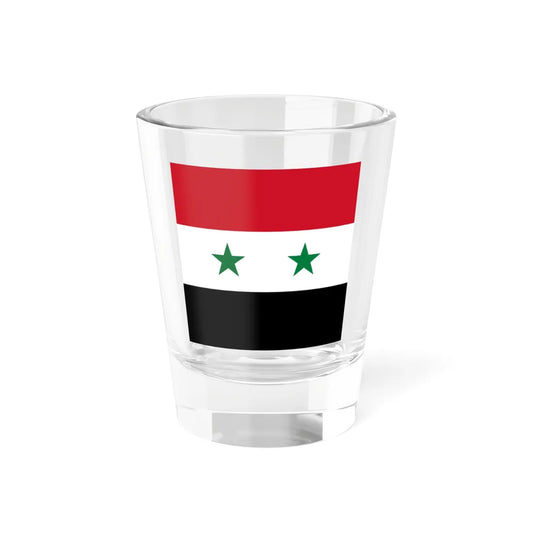 Unofficial standard of the President of Syria 1980-2024 (Syria) Shot Glass 1.5oz 1.5oz - Go Mug Yourself