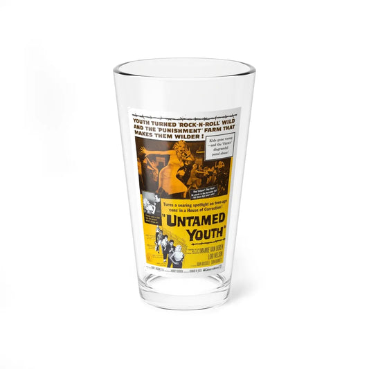 UNTAMED YOUTH 1957 Movie Poster - Pint Glass 16oz-16oz-Go Mug Yourself