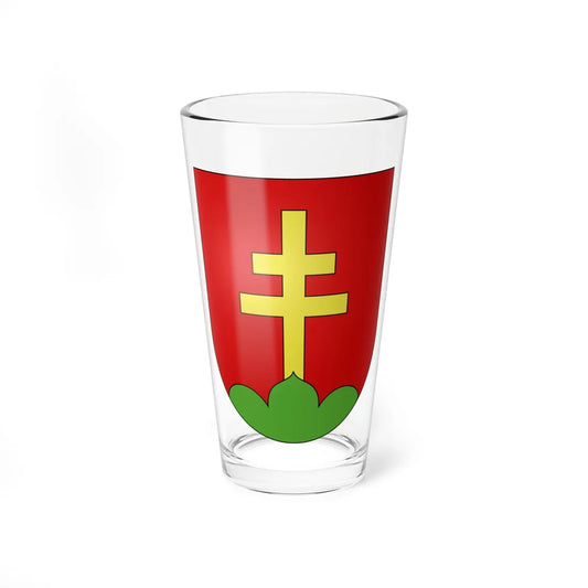 Unterbäch-coat of arms (Switzerland) (Coat of Arms) Pint Glass 16oz 16oz - Go Mug Yourself