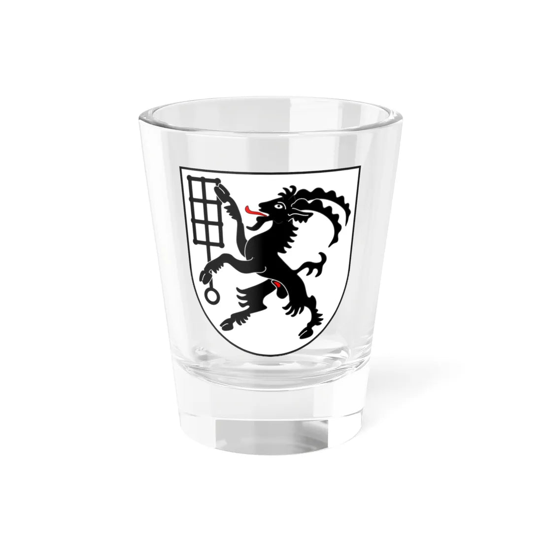 Untervaz wappen (Switzerland) (Coat of Arms) Shot Glass 1.5oz 1.5oz - Go Mug Yourself