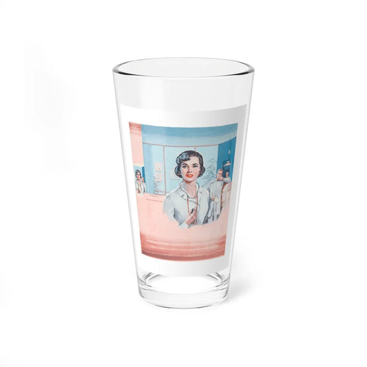 Untitled Avalon Nurse Romance Novel (Avalon Books, c. 1970s) - Pint Glass 16oz 16oz - Go Mug Yourself