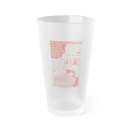 UNWED MOTHER 1958 Movie Poster - Frosted Pint Glass 16oz 16oz Frosted - Go Mug Yourself