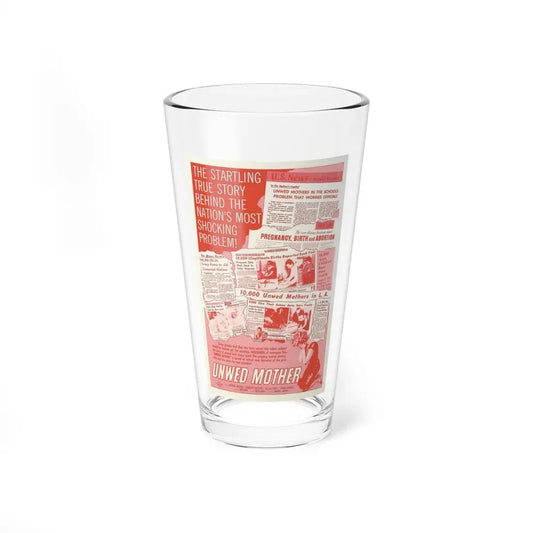 UNWED MOTHER 1958 Movie Poster - Pint Glass 16oz 16oz - Go Mug Yourself