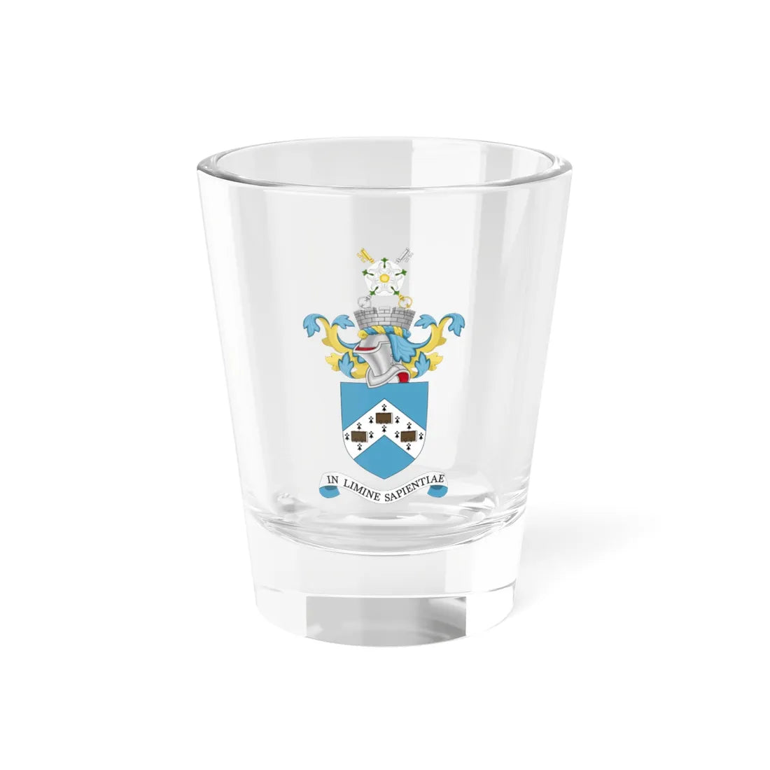 UoY CoA updated (United Kingdom) (Coat of Arms) Shot Glass 1.5oz - Go Mug Yourself