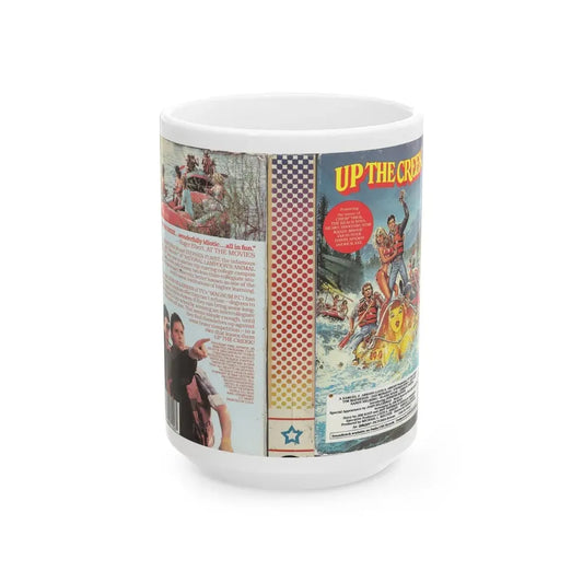 UP THE CREEK (VHS COVER) - White Coffee Mug 15oz - Go Mug Yourself