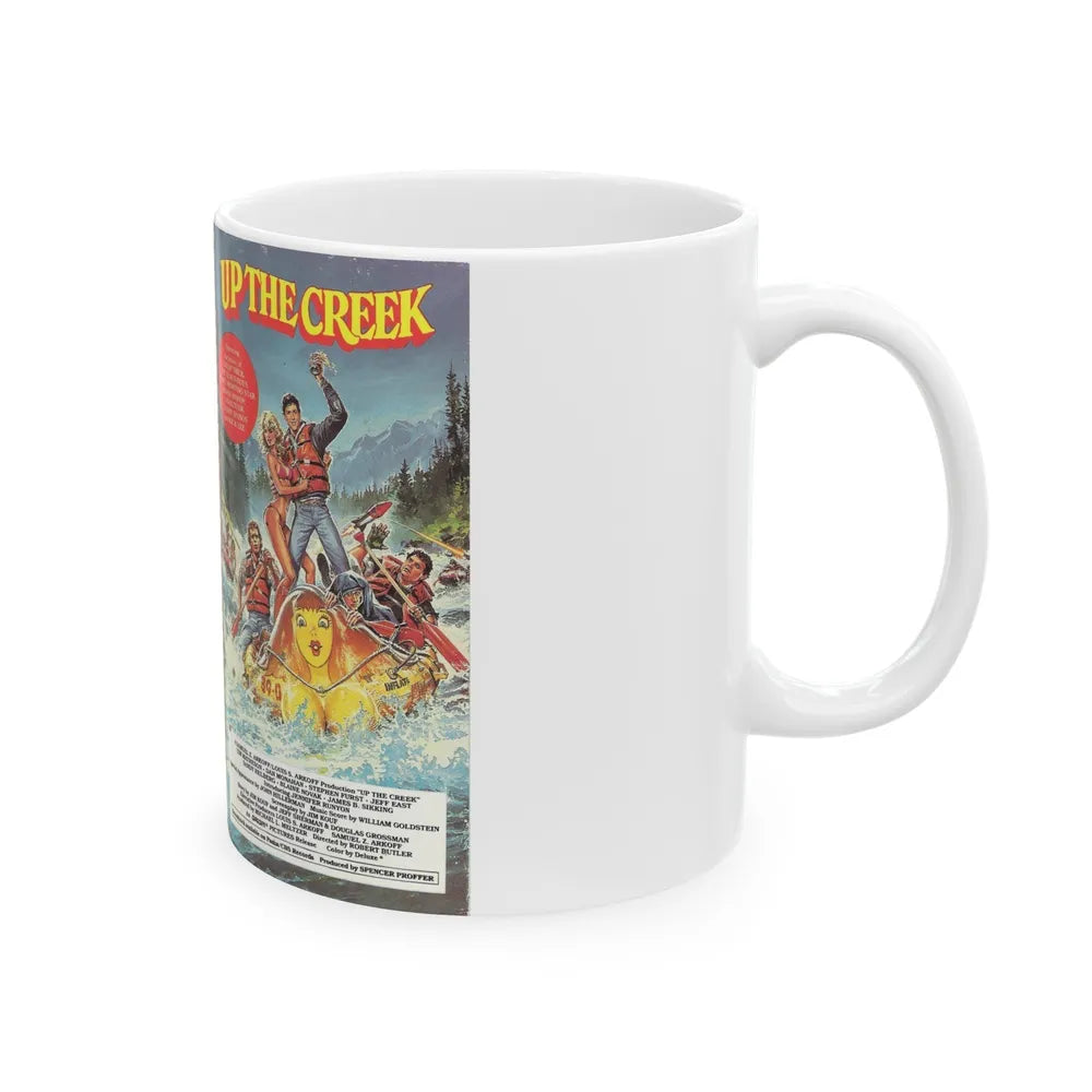 UP THE CREEK (VHS COVER) - White Coffee Mug-Go Mug Yourself