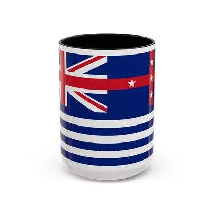 Upper Murray River Flag - Accent Coffee Mug 15oz Black - Go Mug Yourself