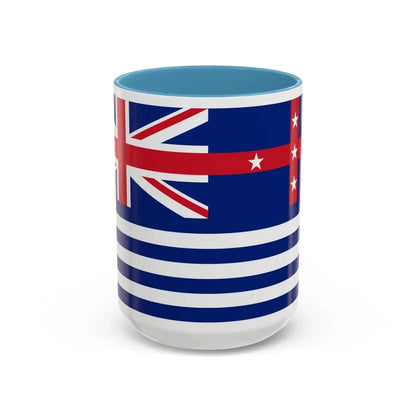 Upper Murray River Flag - Accent Coffee Mug 15oz Light Blue - Go Mug Yourself