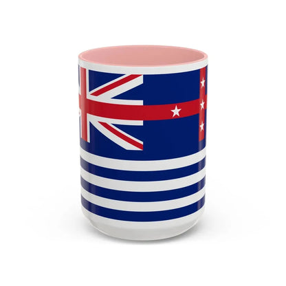 Upper Murray River Flag - Accent Coffee Mug 15oz Pink - Go Mug Yourself