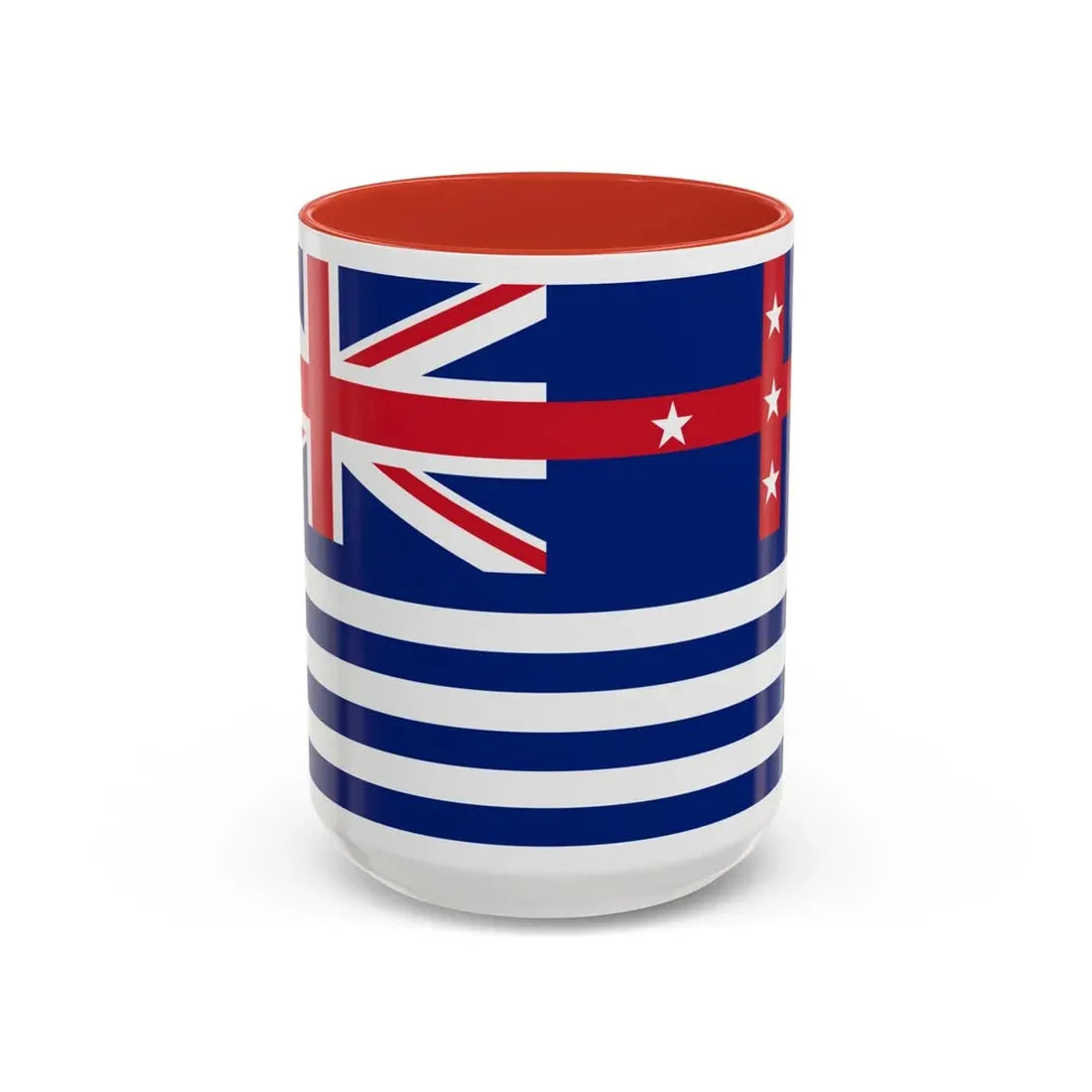 Upper Murray River Flag - Accent Coffee Mug 15oz Red - Go Mug Yourself