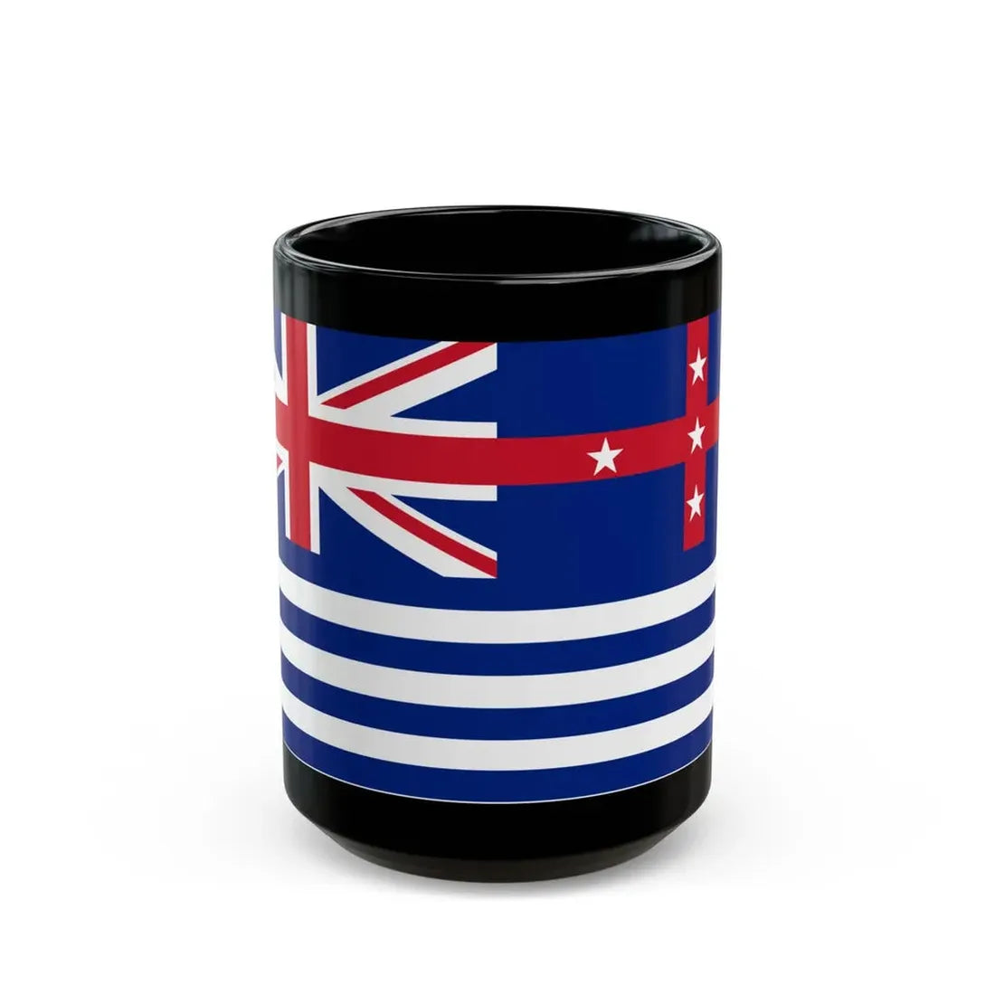 Upper Murray River Flag - Black Coffee Mug 15oz - Go Mug Yourself