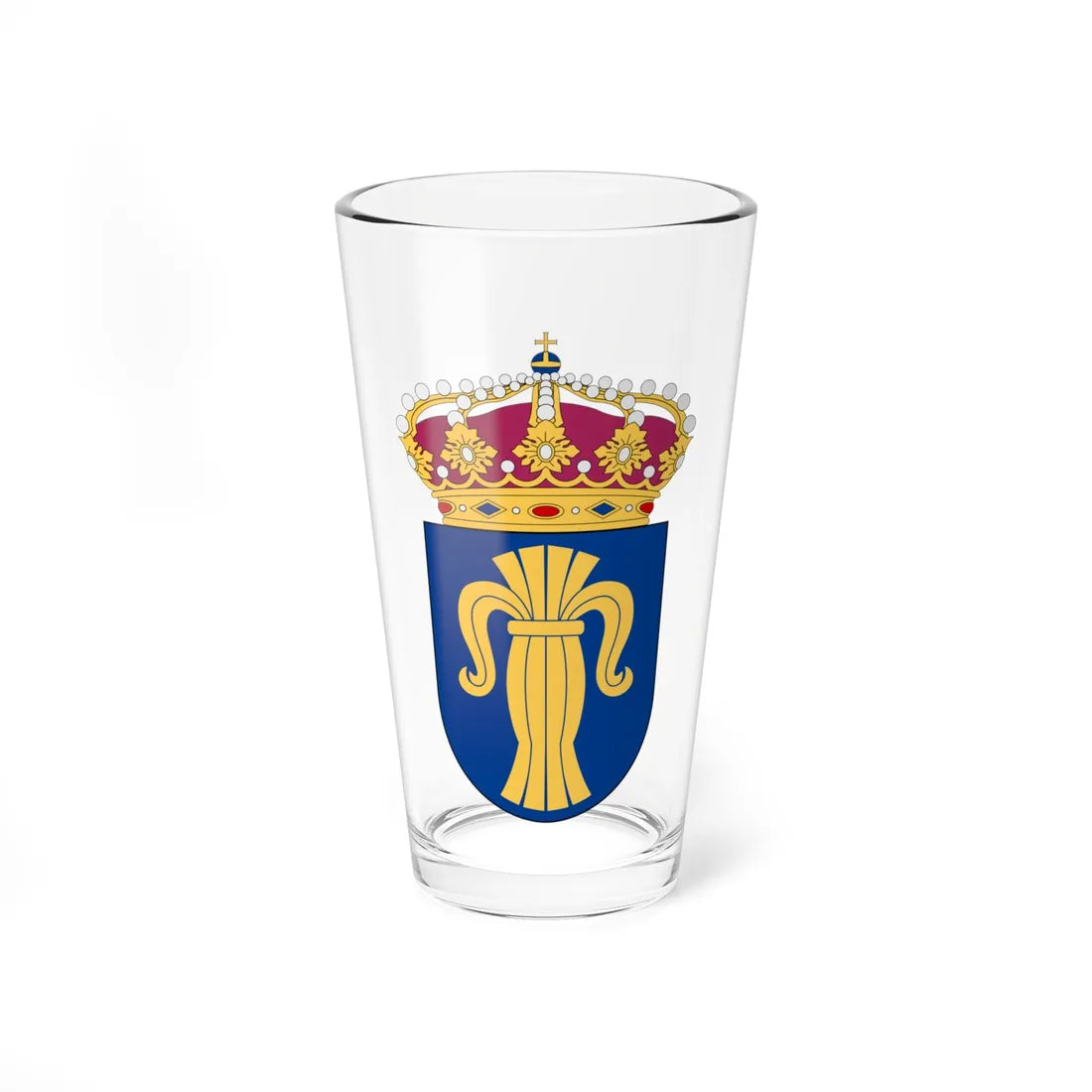 Upplands flygflottilj vapen pre1994 (Sweden) (Coat of Arms) Pint Glass 16oz 16oz - Go Mug Yourself