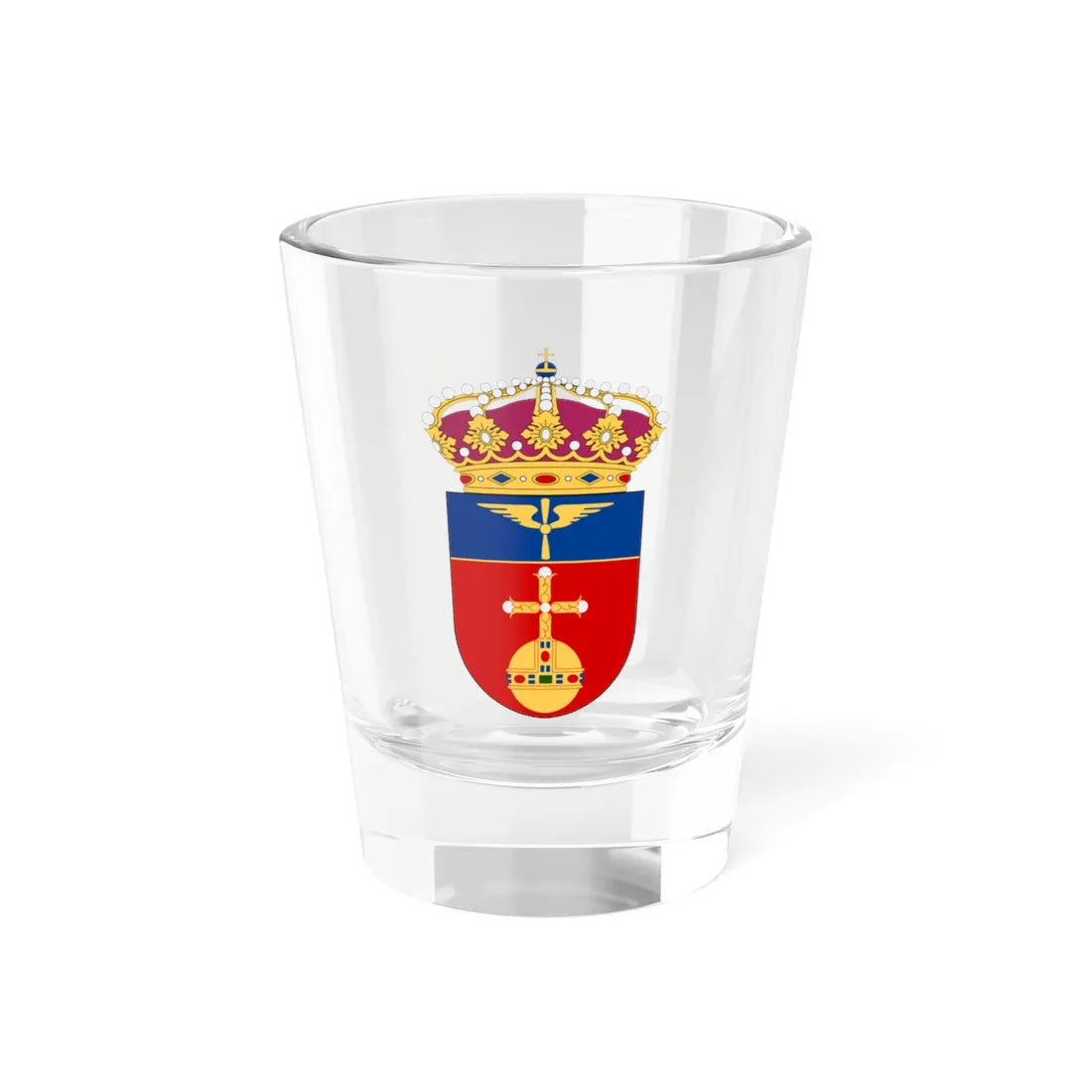 Upplands flygflottilj vapen (Sweden) (Coat of Arms) Shot Glass 1.5oz 1.5oz - Go Mug Yourself