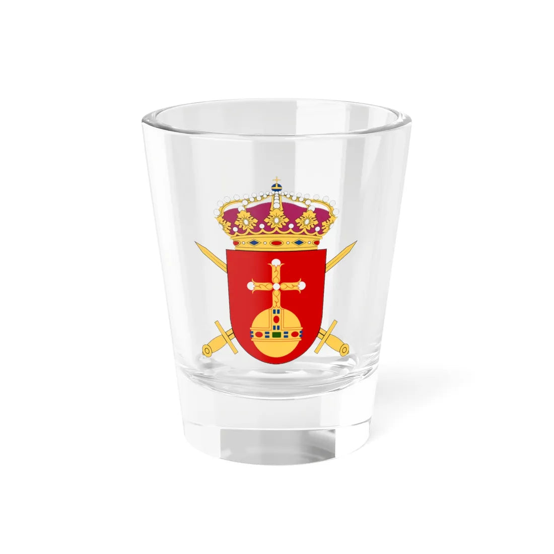 Upplandsgruppen vapen (Sweden) (Coat of Arms) Shot Glass 1.5oz 1.5oz - Go Mug Yourself