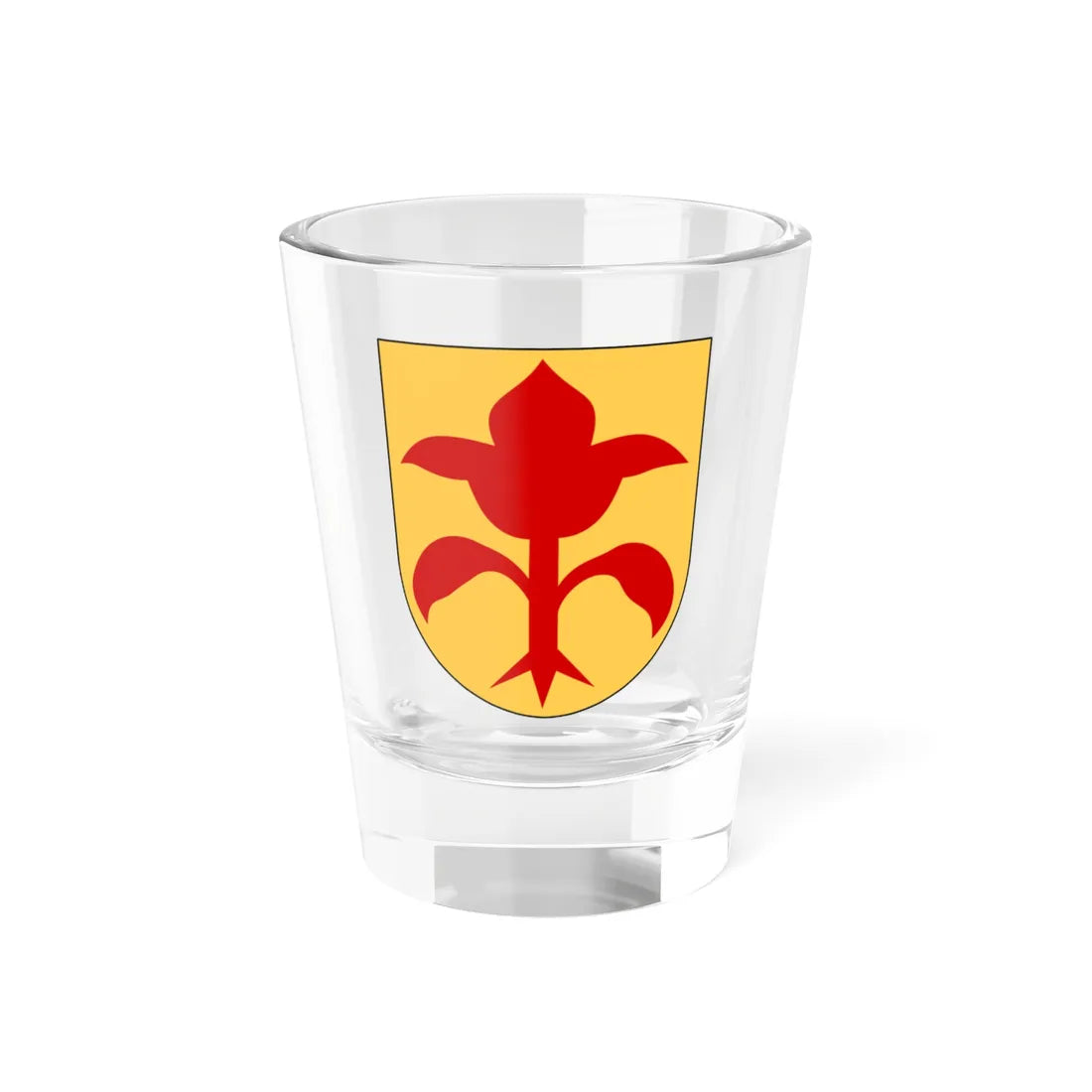Uppvidinge härad vapen (Sweden) (Coat of Arms) Shot Glass 1.5oz 1.5oz - Go Mug Yourself