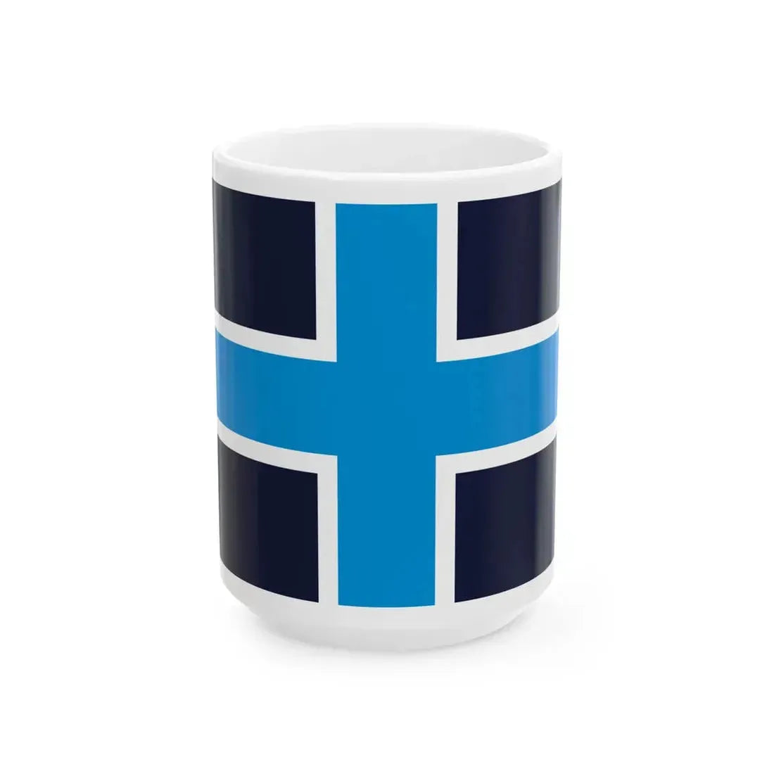 UPR flag (Poland) White Coffee Mug 15oz - Go Mug Yourself