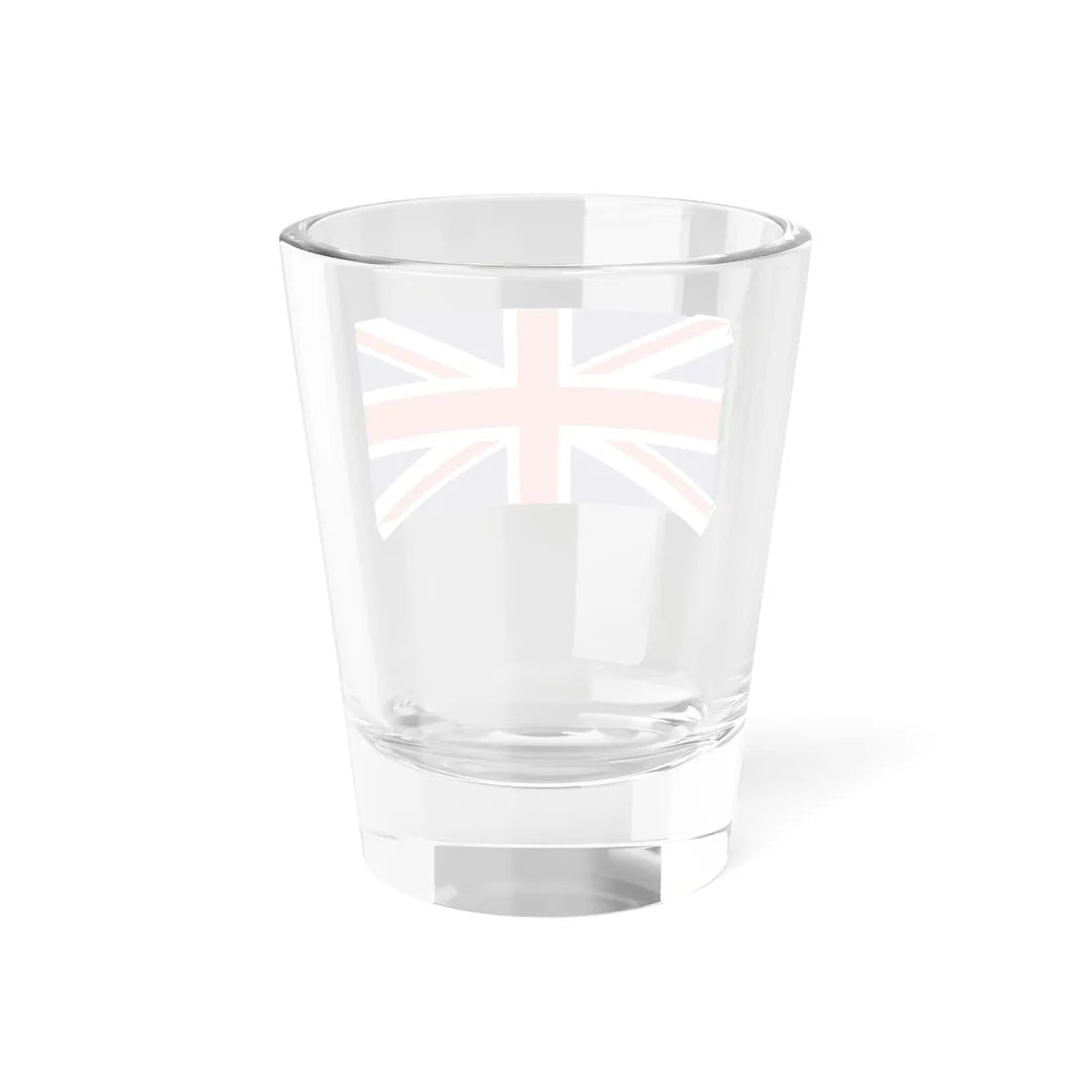 Upside down Union Flag on staff hoist left (United Kingdom) Shot Glass 1.5oz - Go Mug Yourself