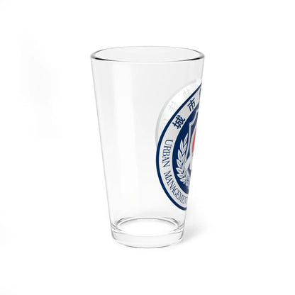 Urban Management And Law Enforcement logo P.R.China  城市管理执法标识 (China) (Coat of Arms) Pint Glass 16oz - Go Mug Yourself