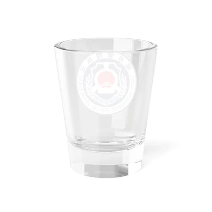 Urban Management And Law Enforcement logo P.R.China  城市管理执法标识 (China) (Coat of Arms) Shot Glass 1.5oz - Go Mug Yourself