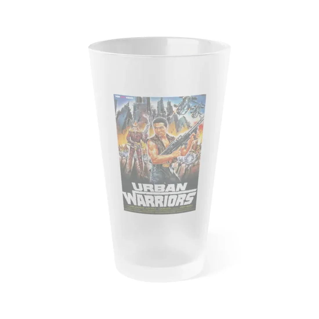 URBAN WARRIORS 1987 Movie Poster - Frosted Pint Glass 16oz Default Title - Go Mug Yourself