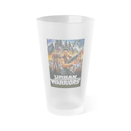URBAN WARRIORS 1987 Movie Poster - Frosted Pint Glass 16oz Default Title - Go Mug Yourself