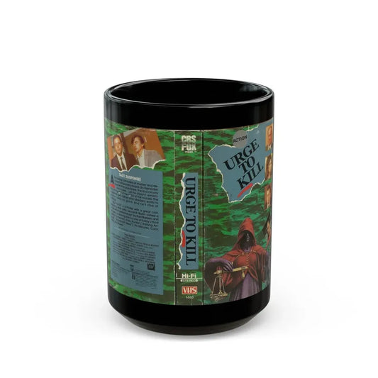 URGE TO KILL (VHS COVER) - Black Coffee Mug 15oz - Go Mug Yourself