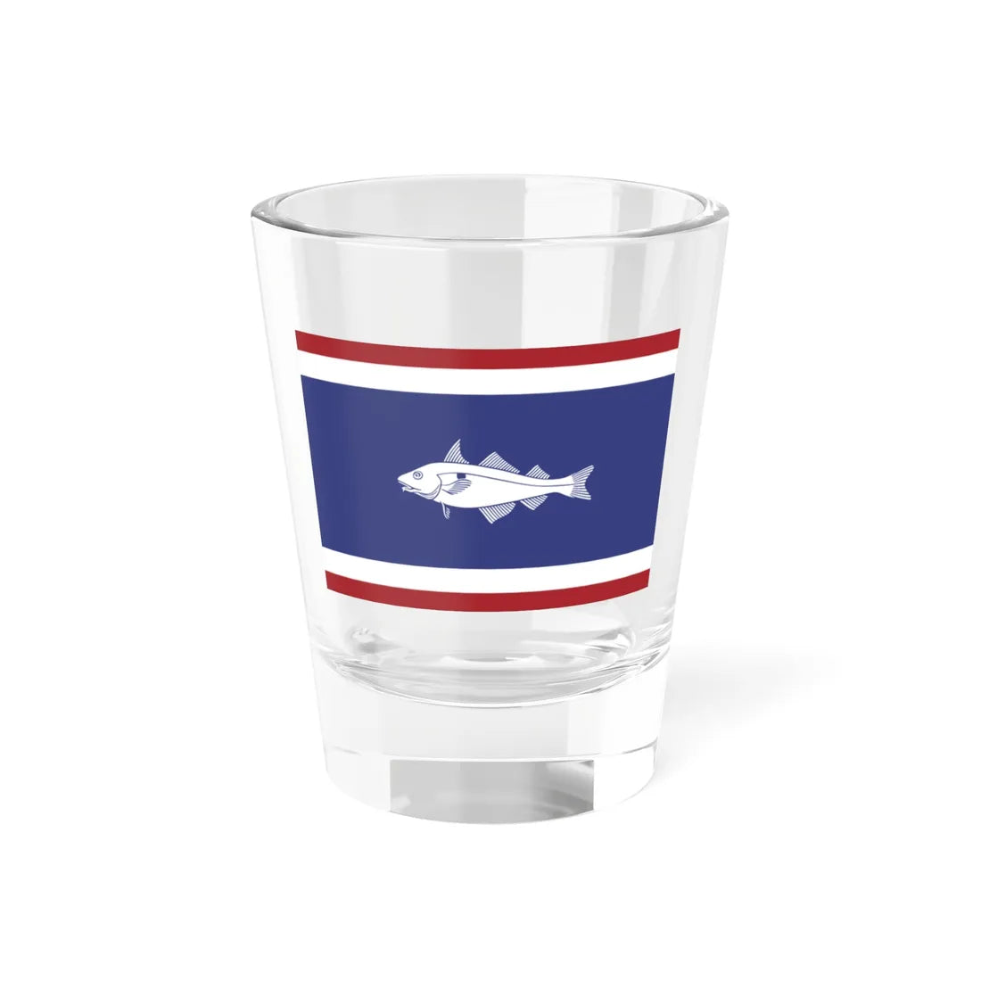 Urker vlag met schelvis 25-12-2016 (Netherlands) Shot Glass 1.5oz 1.5oz - Go Mug Yourself