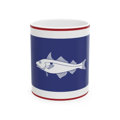 Urker vlag met schelvis 25-12-2016 (Netherlands) White Coffee Mug 11oz - Go Mug Yourself