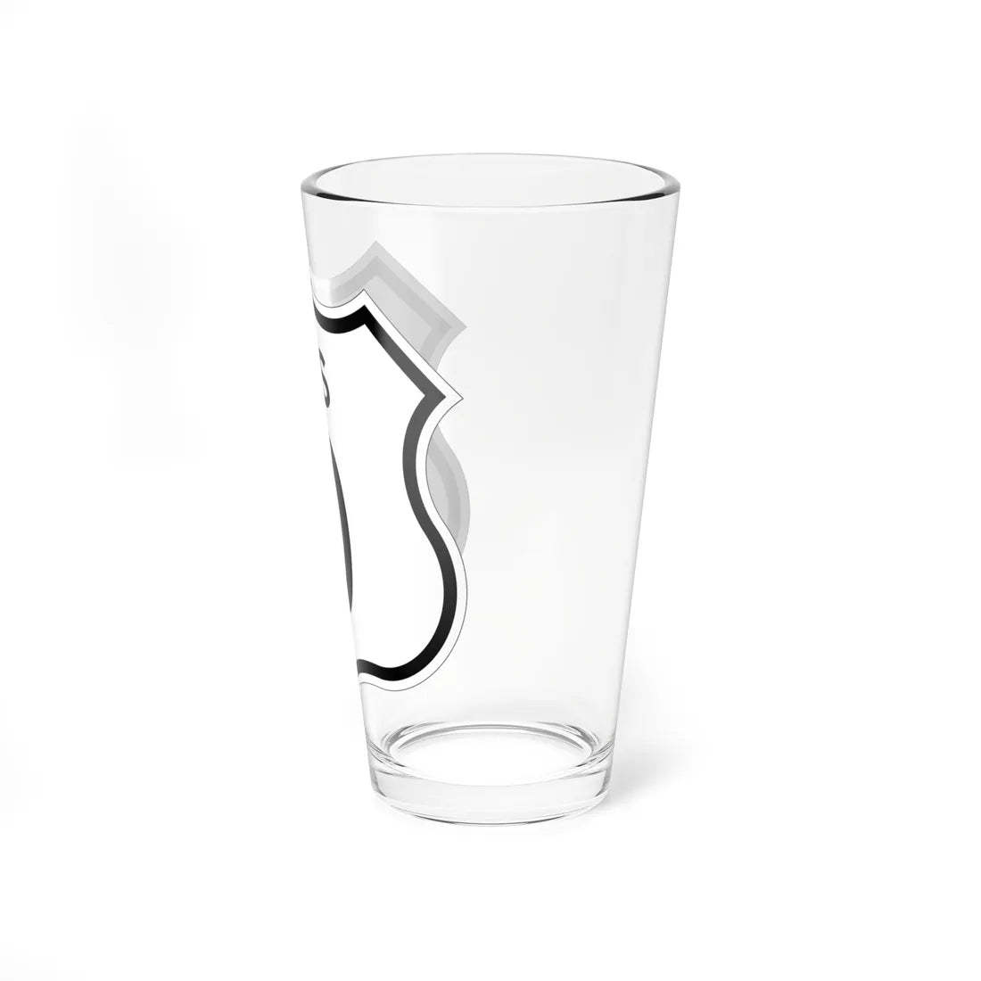 US 0 1961 cutout template (California) (Road Sign) Pint Glss 16oz - Go Mug Yourself