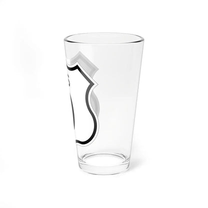 US 0 1961 cutout template (California) (Road Sign) Pint Glss 16oz - Go Mug Yourself