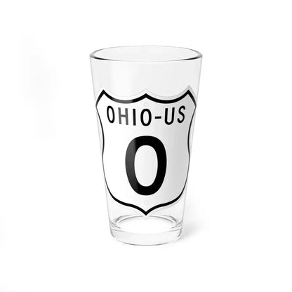 US 0 Ohio 1955 (Ohio) (Road Sign) Pint Glass 16oz 16oz - Go Mug Yourself