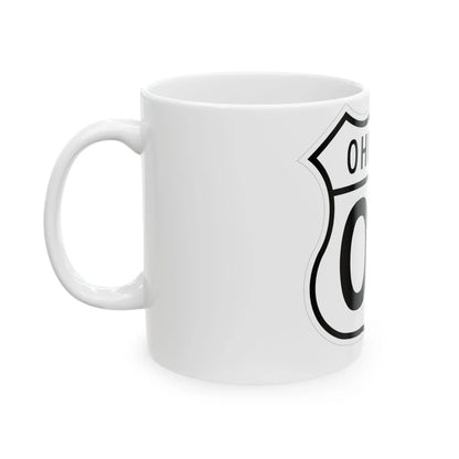 US 00 Ohio 1948 (Ohio) (Road Sign) White Coffee Mug - Go Mug Yourself