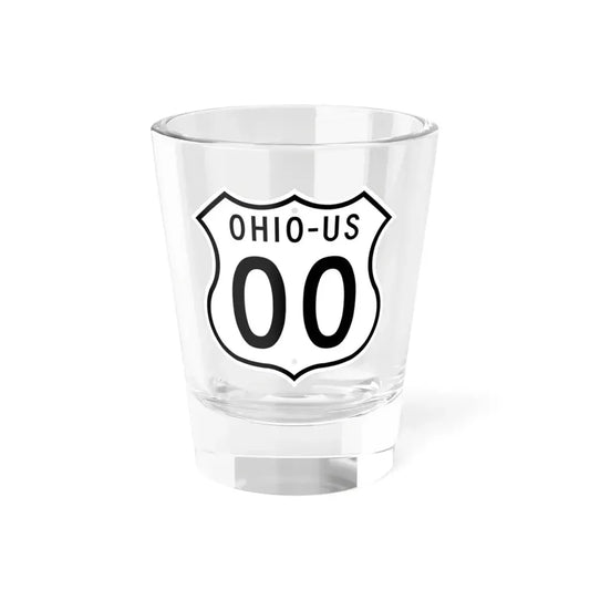 US 00 Ohio 1955 (Ohio) (Road Sign) Shot Glass 1.5oz 1.5oz - Go Mug Yourself