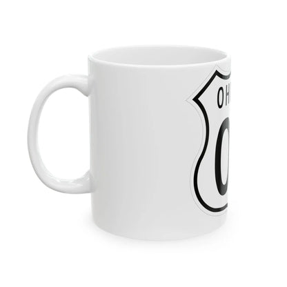 US 00 Ohio 1955 (Ohio) (Road Sign) White Coffee Mug - Go Mug Yourself