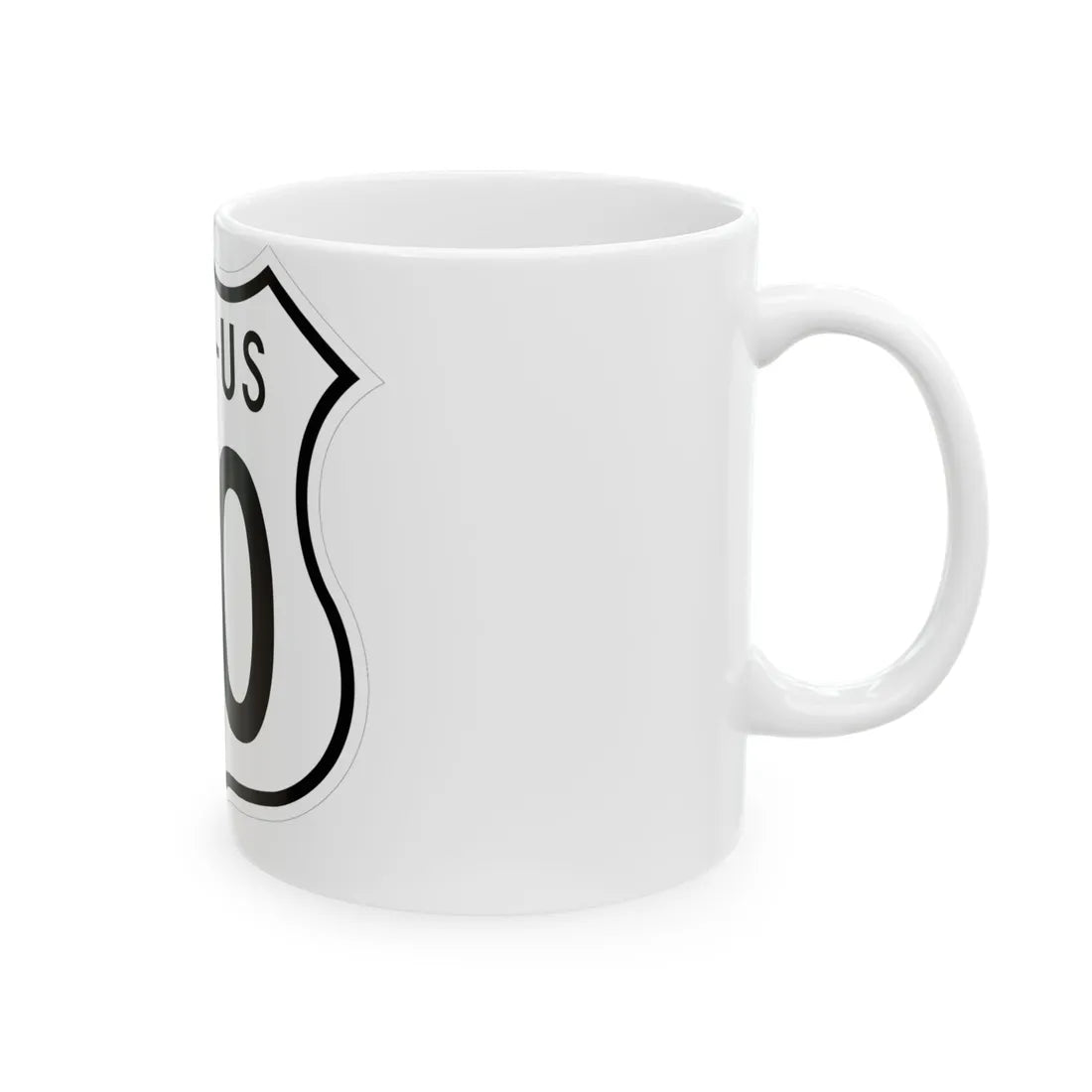 US 00 Ohio 1955 (Ohio) (Road Sign) White Coffee Mug - Go Mug Yourself