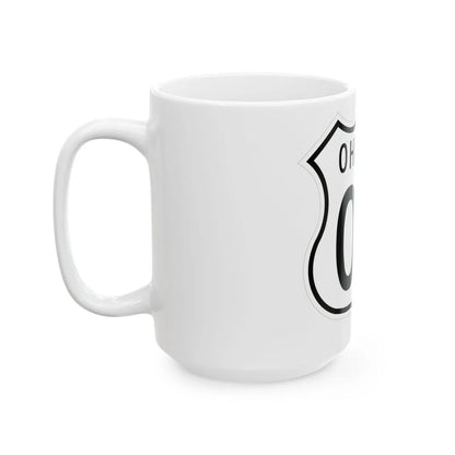 US 00 Ohio 1955 (Ohio) (Road Sign) White Coffee Mug - Go Mug Yourself