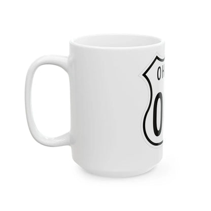 US 000 Ohio 1955 (Ohio) (Road Sign) White Coffee Mug - Go Mug Yourself