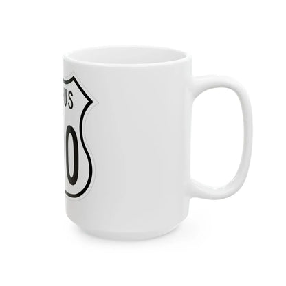 US 000 Ohio 1955 (Ohio) (Road Sign) White Coffee Mug - Go Mug Yourself