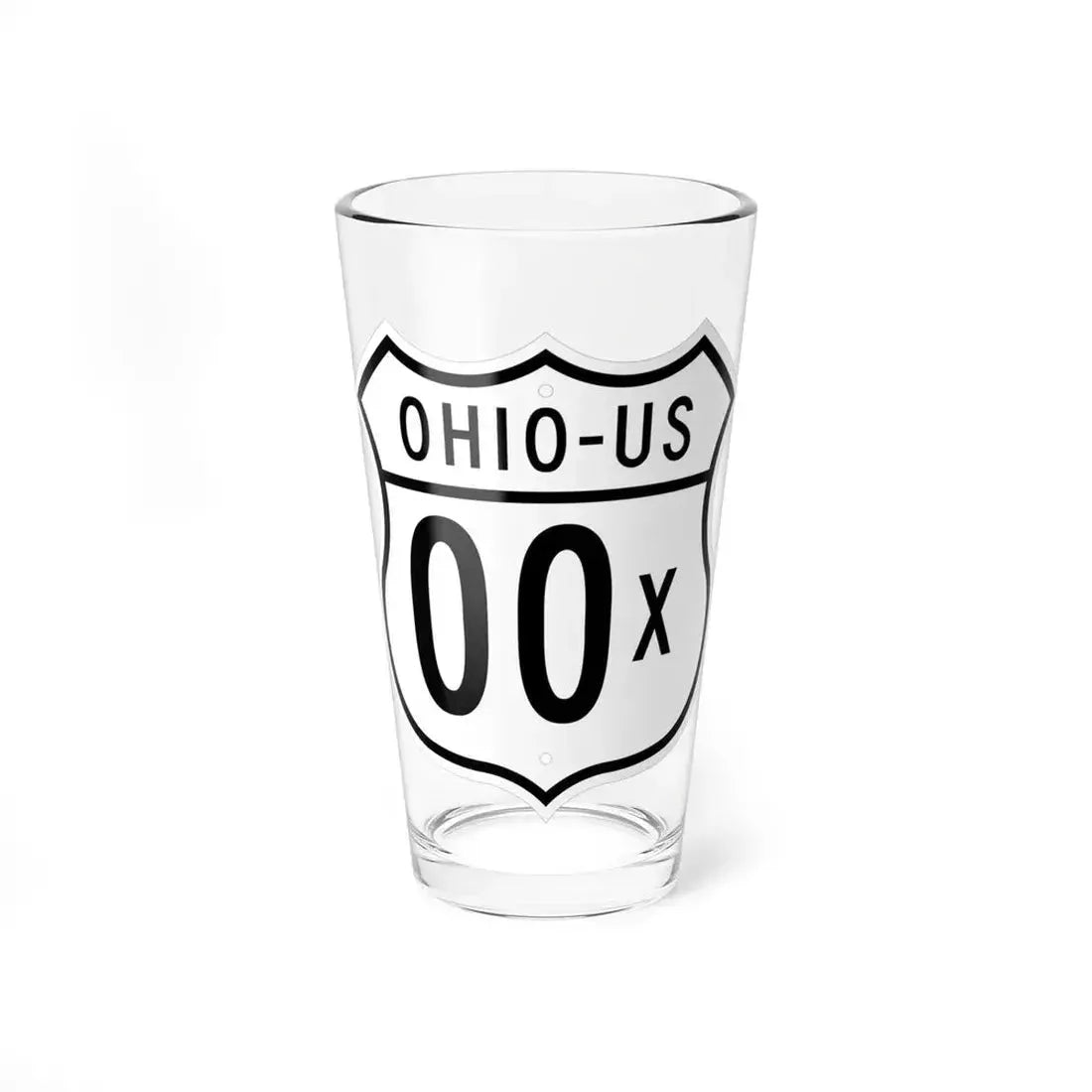 US 00X Ohio 1948 (Ohio) (Road Sign) Pint Glass 16oz 16oz - Go Mug Yourself