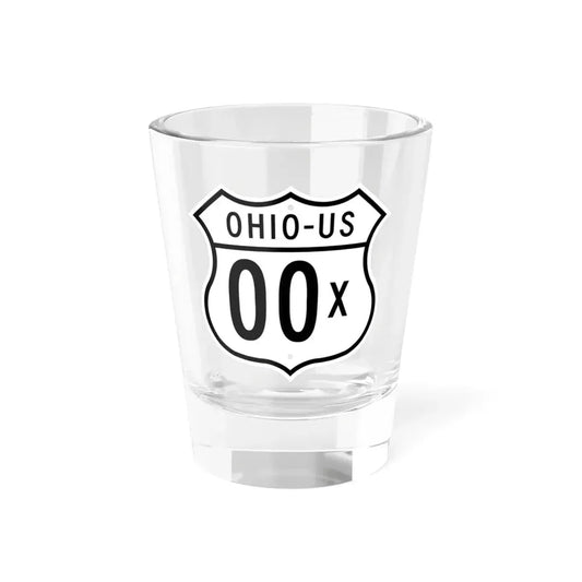 US 00X Ohio 1948 (Ohio) (Road Sign) Shot Glass 1.5oz 1.5oz - Go Mug Yourself