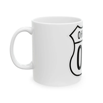 US 00X Ohio 1948 (Ohio) (Road Sign) White Coffee Mug - Go Mug Yourself