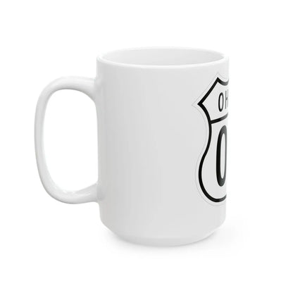 US 00X Ohio 1948 (Ohio) (Road Sign) White Coffee Mug - Go Mug Yourself