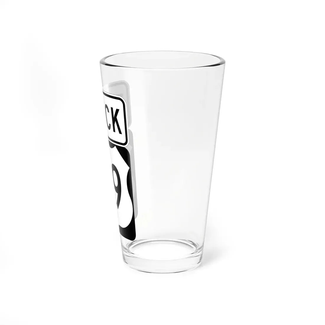 US 1-9 Truck (New Jersey) (Road Sign) Pint Glass 16oz - Go Mug Yourself