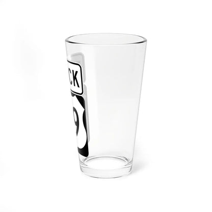 US 1-9 Truck (New Jersey) (Road Sign) Pint Glss 16oz - Go Mug Yourself